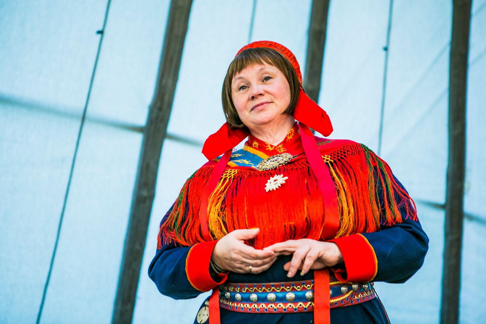 Sami woman in traditional costume. Credit and copyright: Christian Roth Christensen, VisitNorway.com