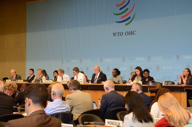 Bilde av møterommet i WTO