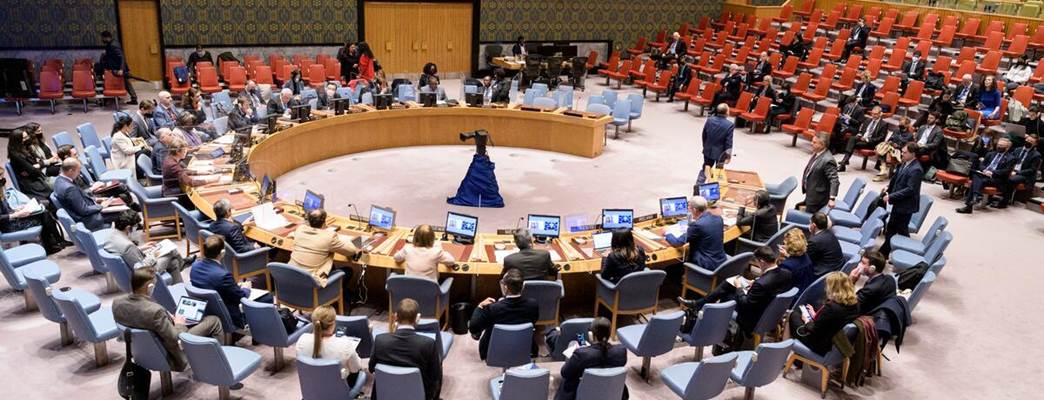 A picture of the Security Council chamber - Photo:UN Photo