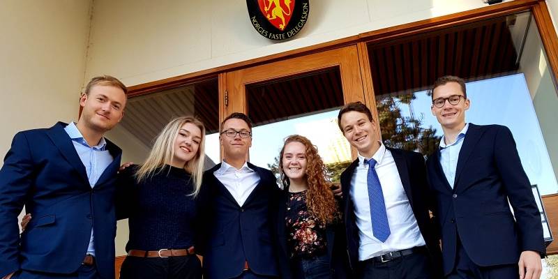 PraktikanterH18 - Photo:Norges faste delegasjon