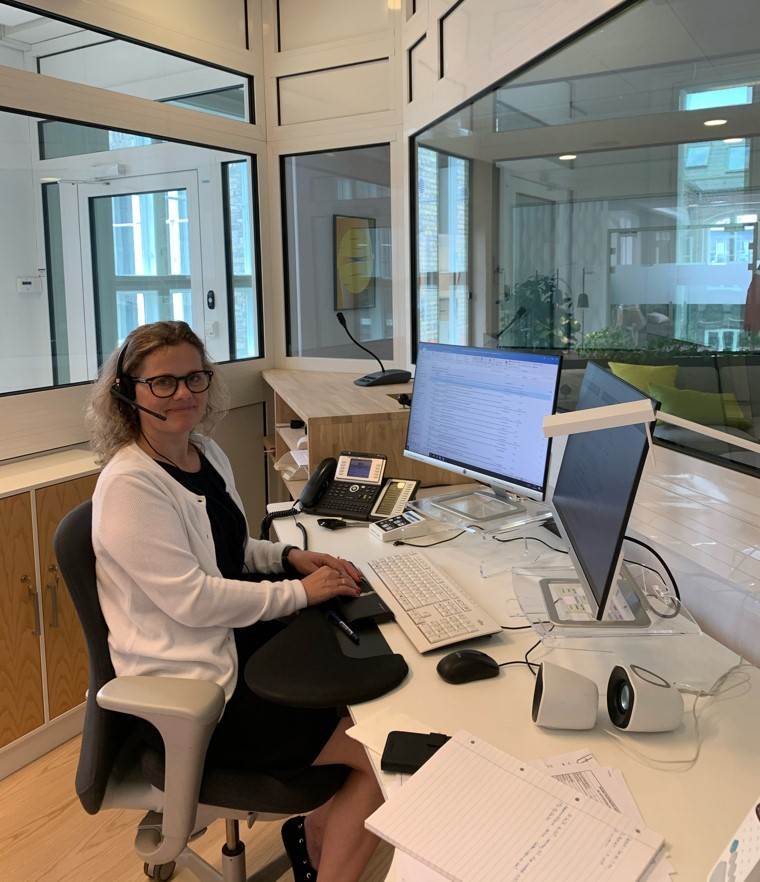 Resepsjonist Kjersti Gaalmark