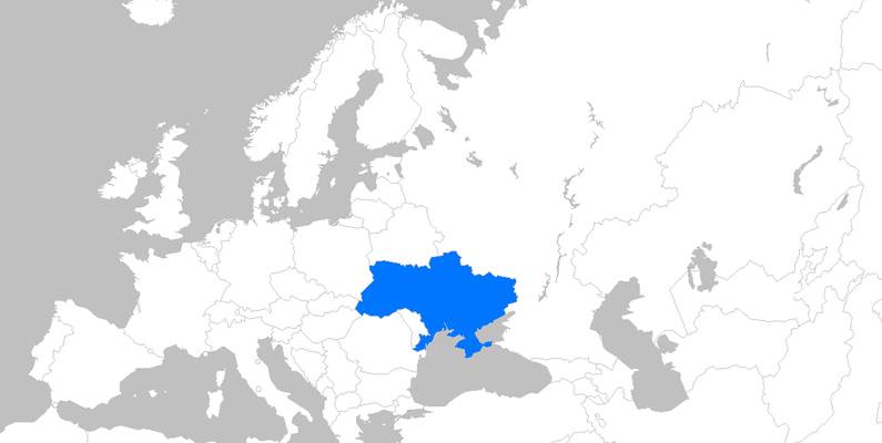 Kart over Ukraina