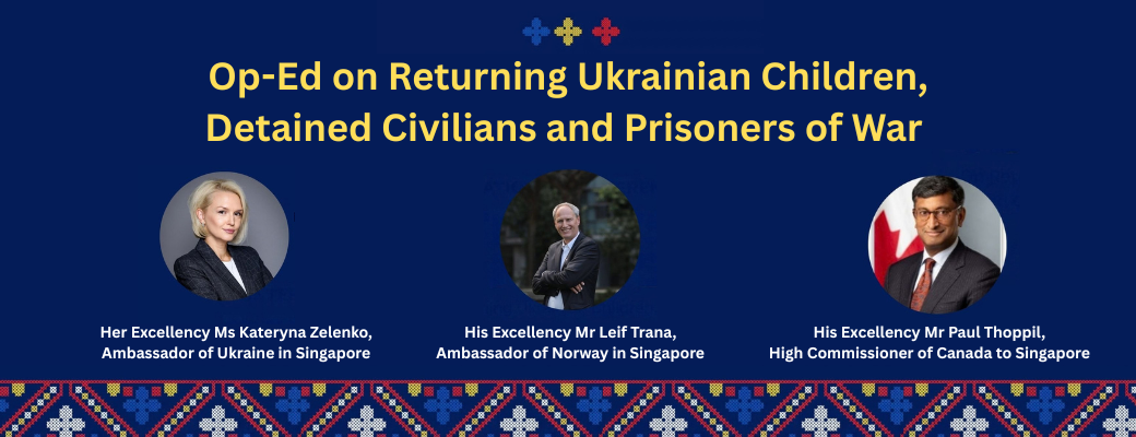 Op-Ed on Returning Ukrainian Children, Detained Civilians and Prisoners of War