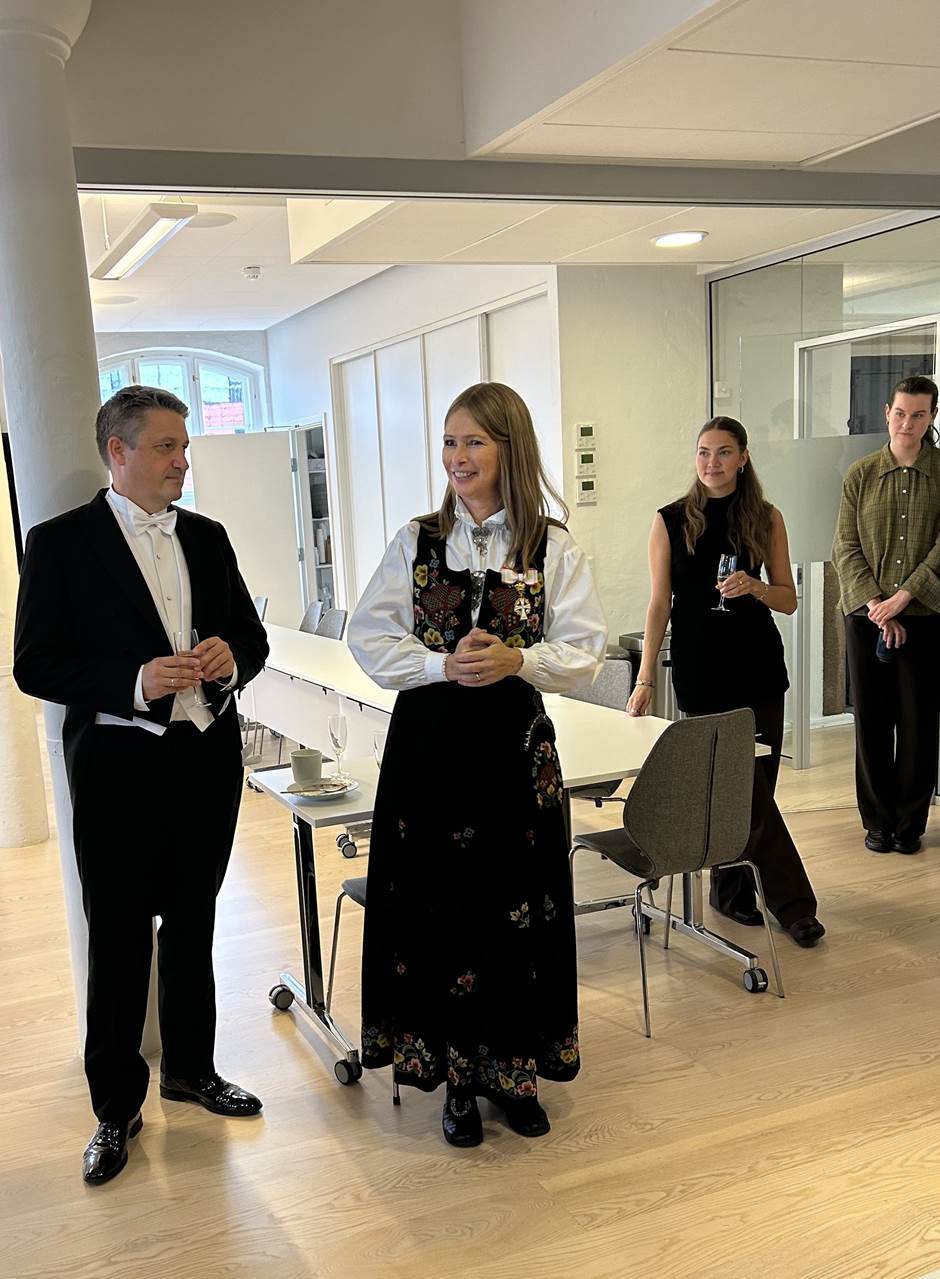 Markering på ambassaden