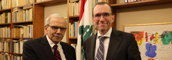 Nawaf Salam / Barth Eide - Photo:Foto: Utenriksdepartementet.