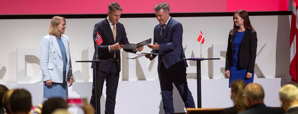 Signering norsk og dansk minister