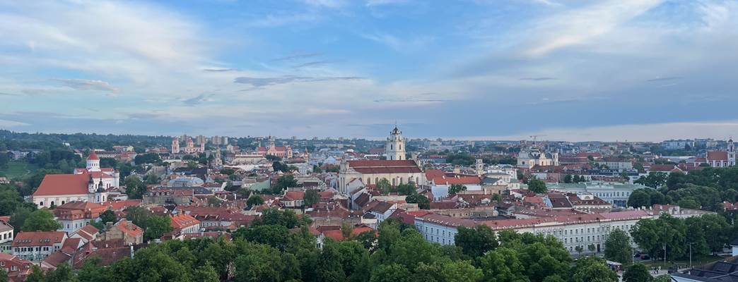 Vilnius from the Gedimias Hill - Foto:Norwegian Embassy
