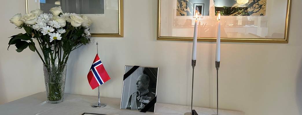 Bilde av kondolanseprotokoll