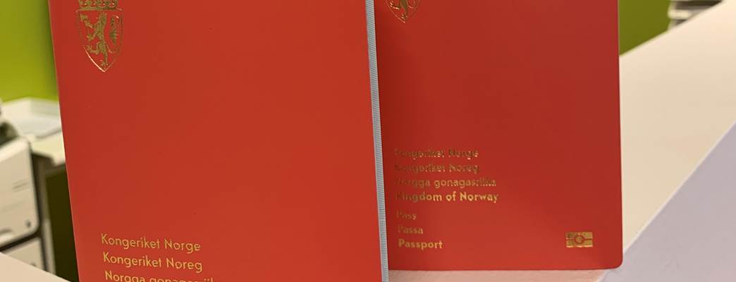 Bilde av pass - Foto:Norges ambassade