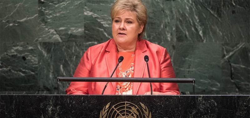Primera Ministra de Noruega Erna Solberg - Foto:ONU