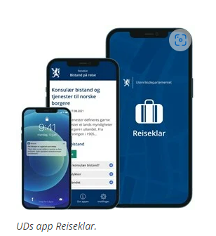 UDs app Reiseklar