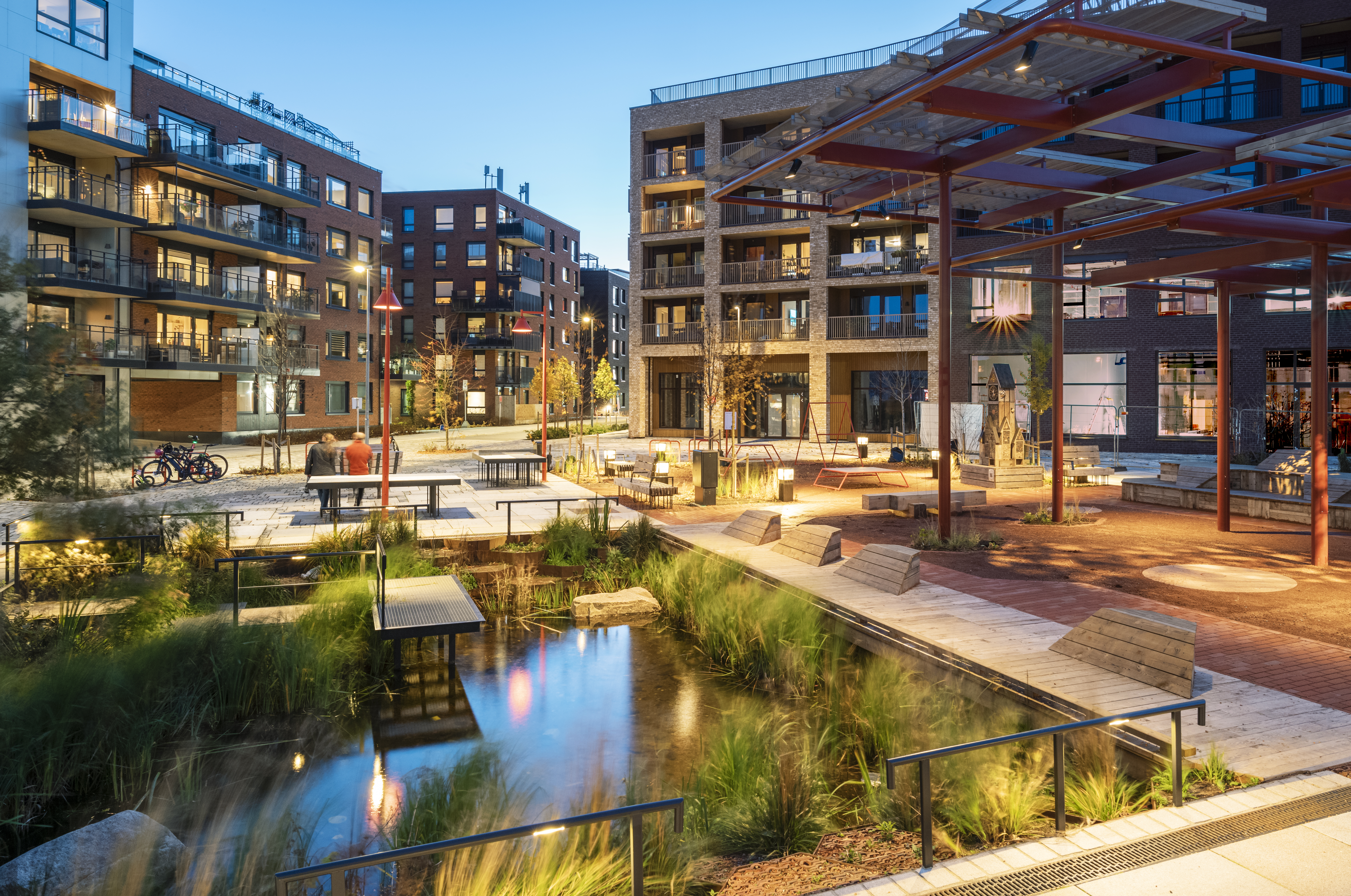 Vollebekk Torg - Foto SOLA Studio Oslo Landskapsarkitekter