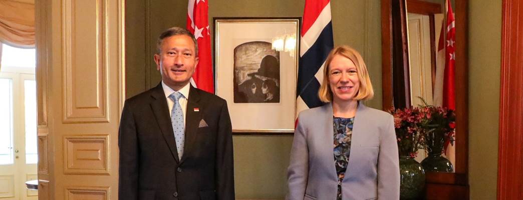 Official photo from meeting in Oslo - Photo:Photo Credits: Michelle Koh / Ministry of Foreign Affairs, Singapore