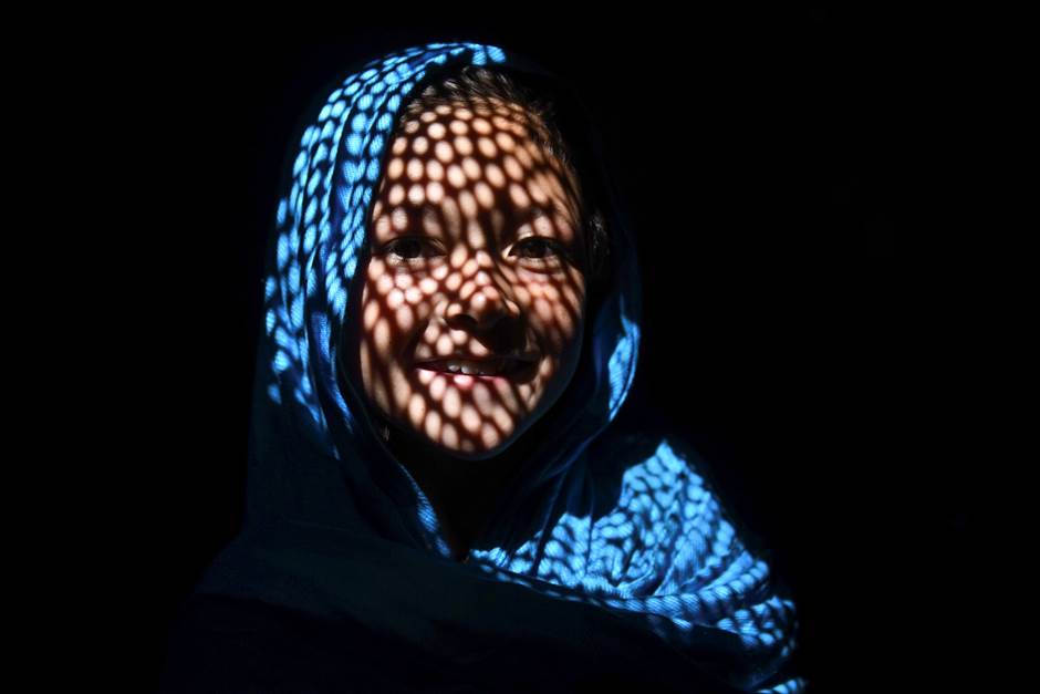Portrait of an Afghan school girl, February 2020,  Ghor, Afghanistan