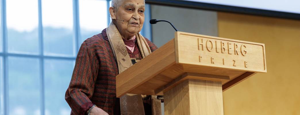 Gayatri Chakravorty Spivak Named 2025 Holberg Prize Laureate. - Photo:Foto: Eivind Senneset.