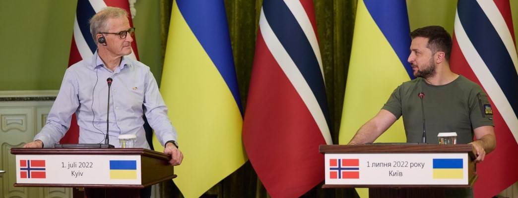 Norwegian prime minister Jonas Gahr Støre in Kyiv, 1st July 2022 - Photo:(Credit: President's press office, Ukraine)