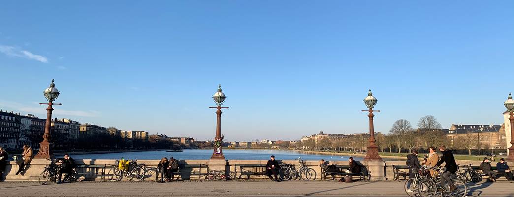 Syklister over Dronning Louises Bro København