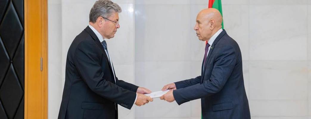 Présentation Lettre de créances Mauritanie - Photo:Ministère des Affaires étrangères de Mauritanie