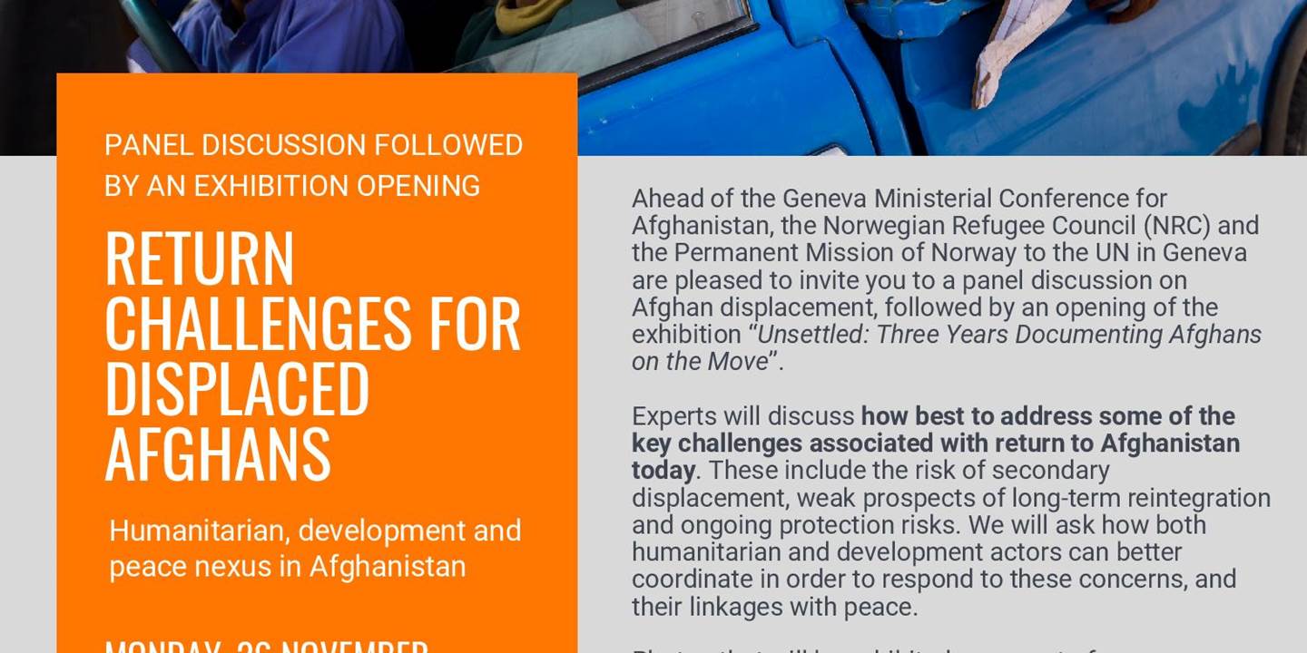 Afghanistan discussion and exhibition