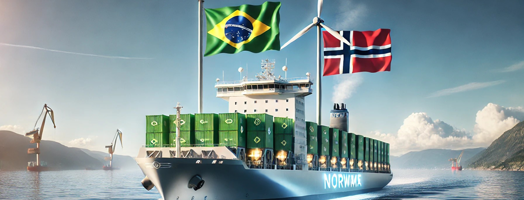 O objetivo da colaboração é estabelecer um corredor marítimo entre o Brasil e a Noruega para navios 