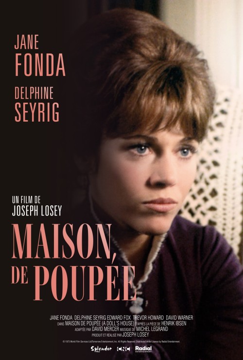 Affiche du film La Maison de Poupée de Joseph Losey, avec Jane Fonda et Delphine Seyrig