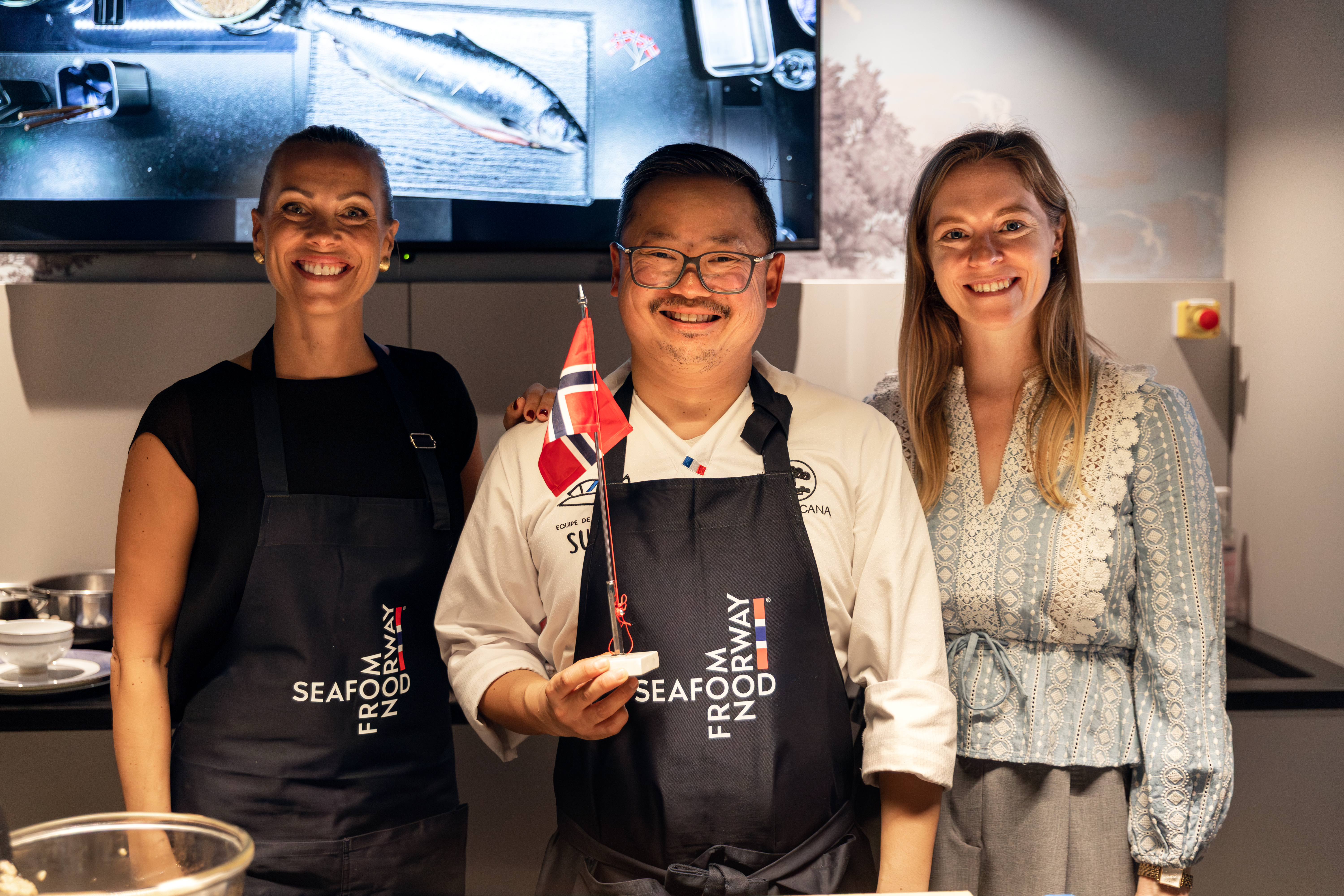 Atelier autour du sushi au saumon