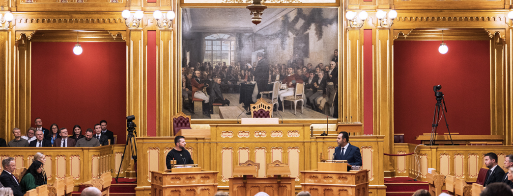 Zelenskyj i Stortinget - Photo:Peter Mydske/Stortinget