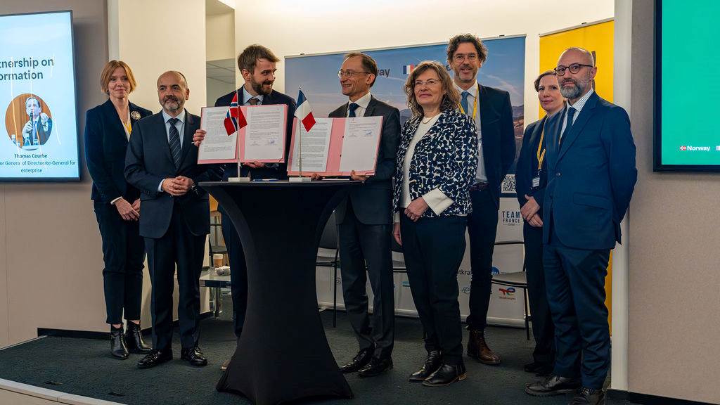 Signature du partenariat franco-norvégien autour de l'industrie verte