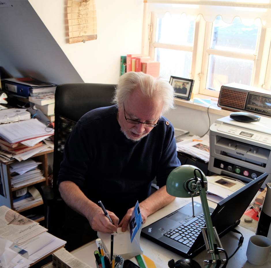 Arild Batzer på kontoret i Roskilde