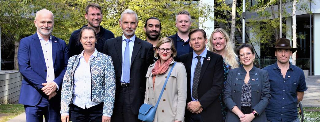 Ambassaden og norsk delegasjon sammen med representanter i Chile - Foto:Photo Credit: Norwegian Tunnelling Network