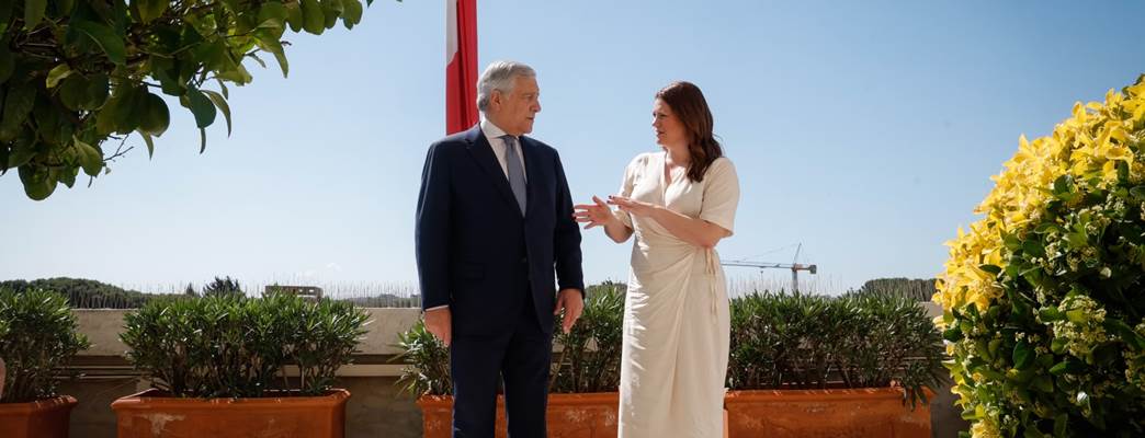 Myrseth og Tajani - Foto:Ministero degli Affari Esteri e della Cooperazione Internazionale
