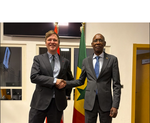 Ministre Aukrust et Ministre Niang - Photo:Ambassade de Norvège à Dakar