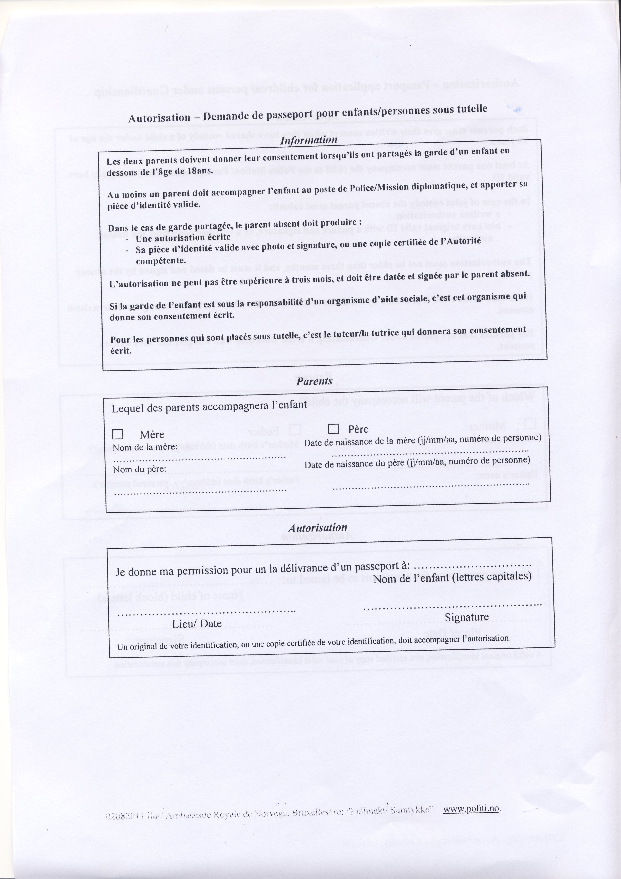 Personnummer - Norway in Belgium