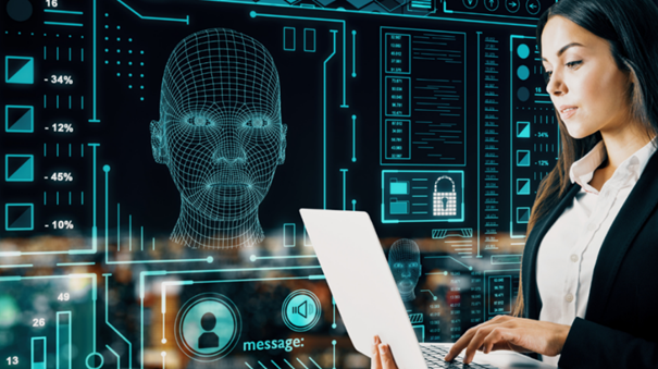 Illustrasjon av noen som jobber med kunstig intelligens - Foto:Illustrasjon: OECD