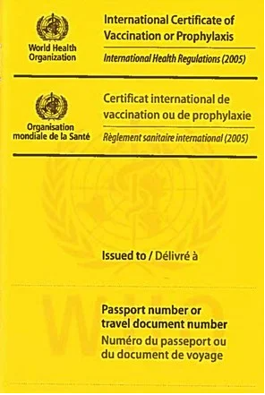 International Certificate of Vaccination or Prophylaxis (WHO)