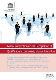Bilde av forsiden til "Global Convention on the recognition of Qualifications concerning higher educ
