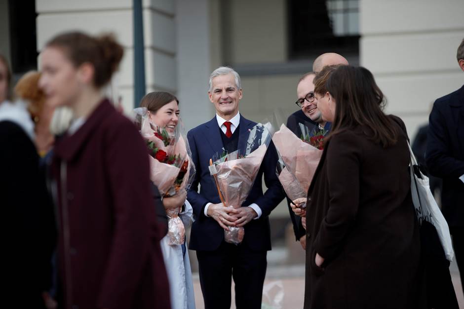 El Primer Ministro de Noruega Jonas Gahr Støre, 14 de octubre de 2021.