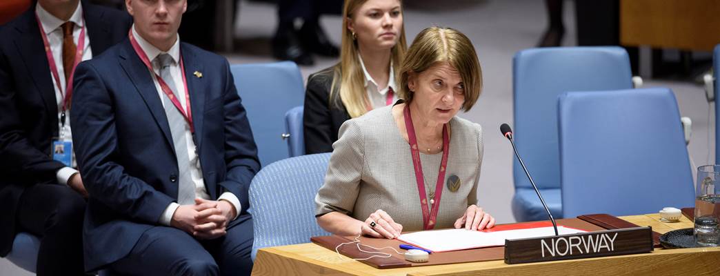 Ambassadør Mona Juul i sikkerhetsrådet