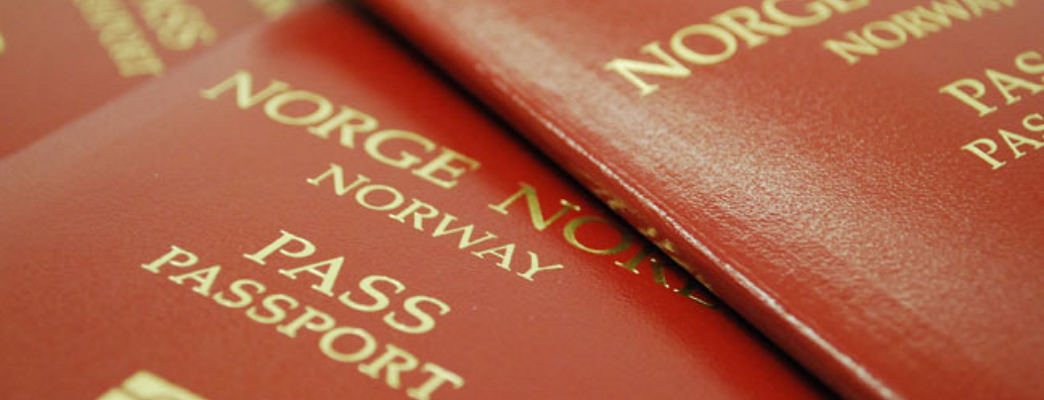 Bilde av norsk pass