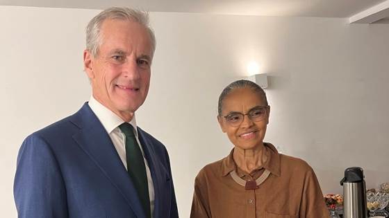 Jonas Støre e Marina Silva - Foto:Anne Kristin Hjukse / Statsministerens kontor