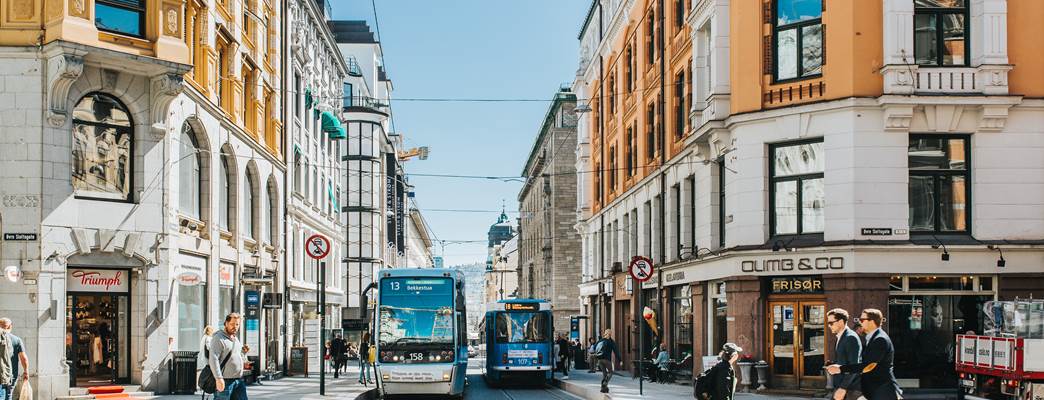 Trafikk i Oslo - Foto:Sporveien