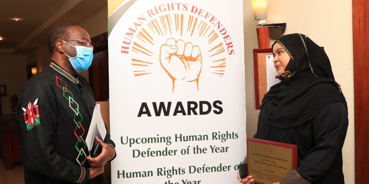 Willy Mutunga and Naila Abdallah
