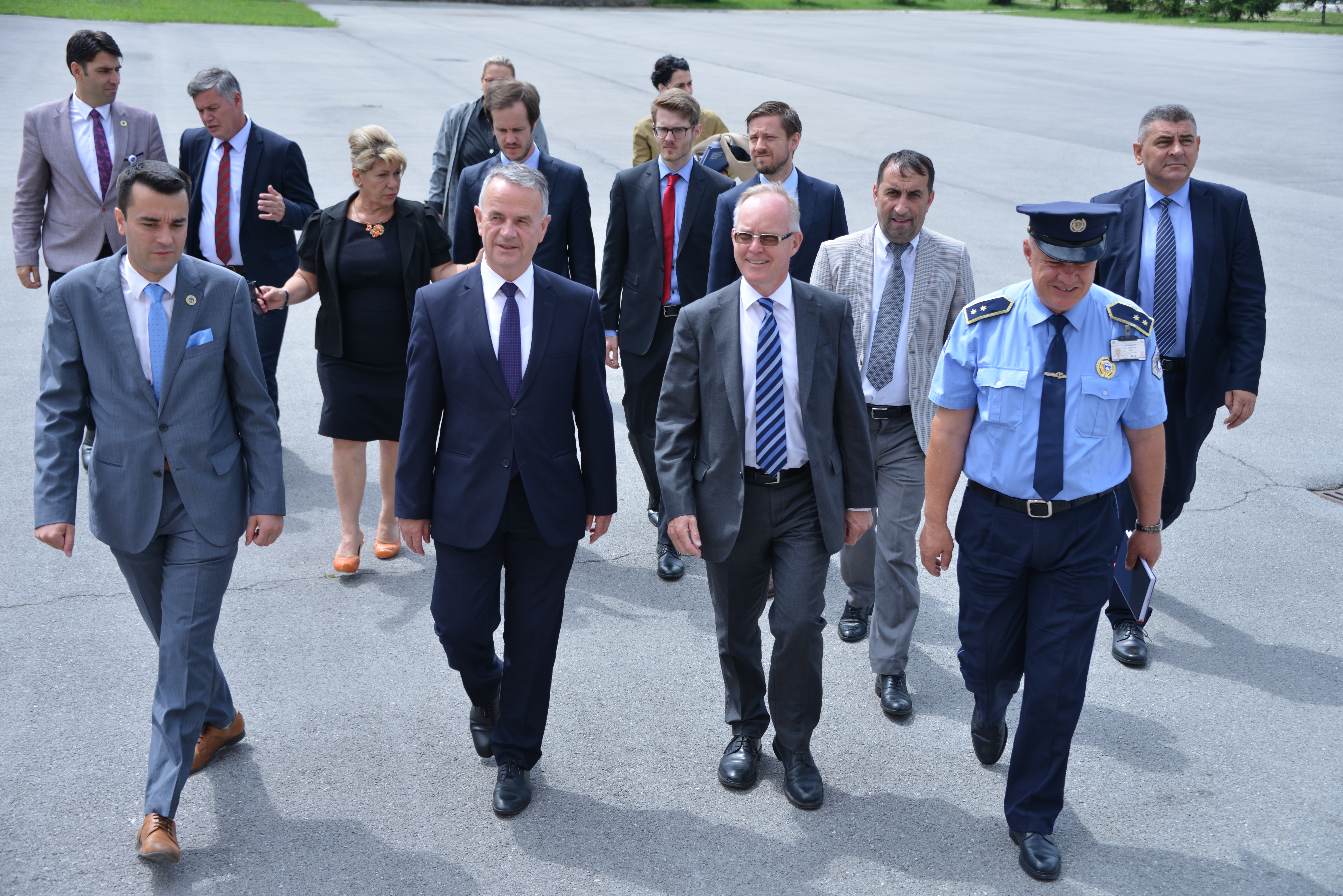 William Sæter and Magnar Aaberg visiting Kosovo Academy of Public Safety in Prishtina