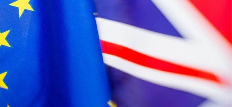 EU and UK flags