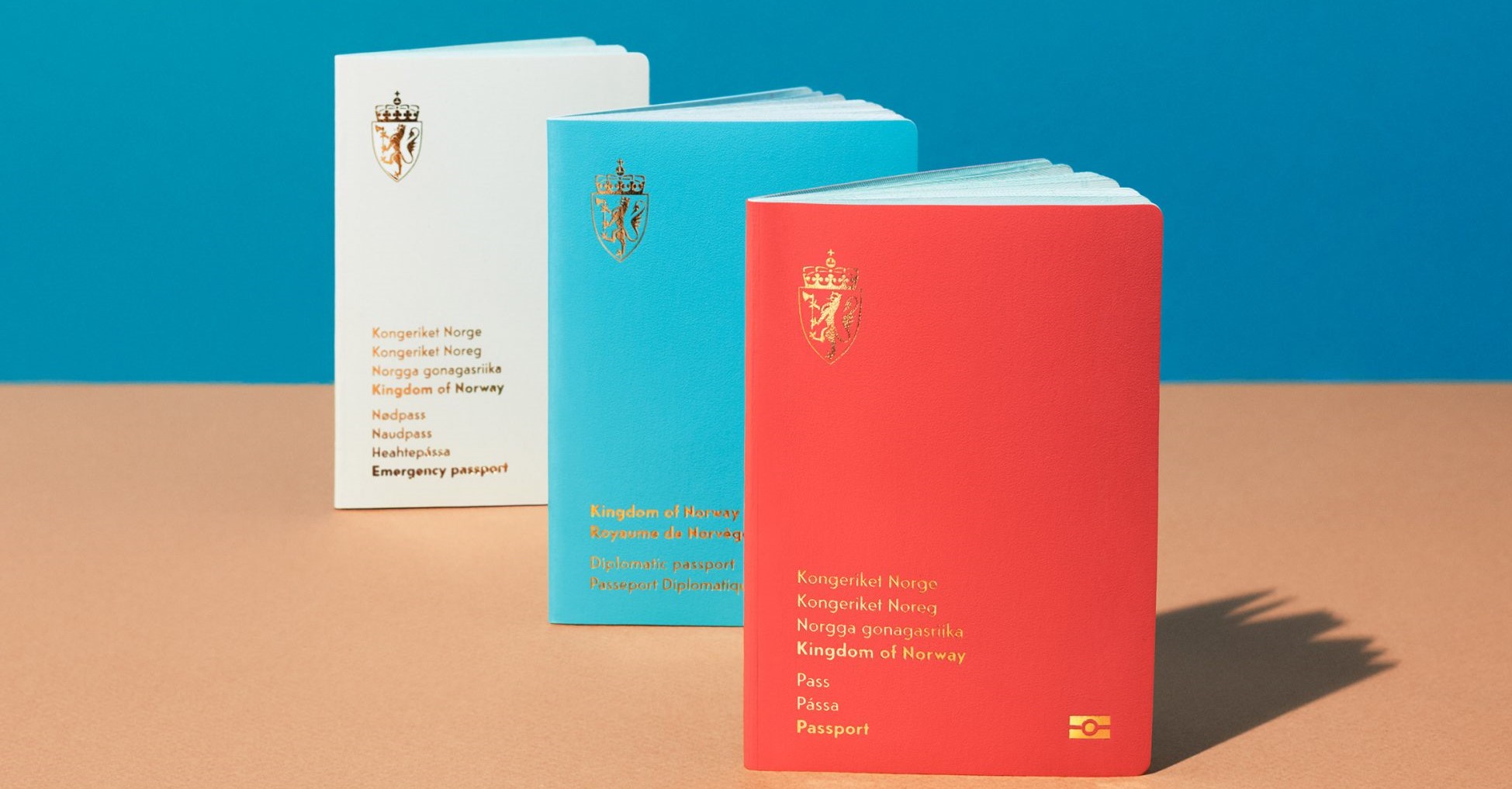 New Norwegian passports - Photo:Neue Design Studio