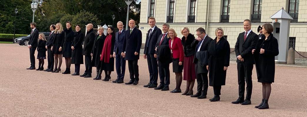 New Norwegian government - Photo:NTB /SMK